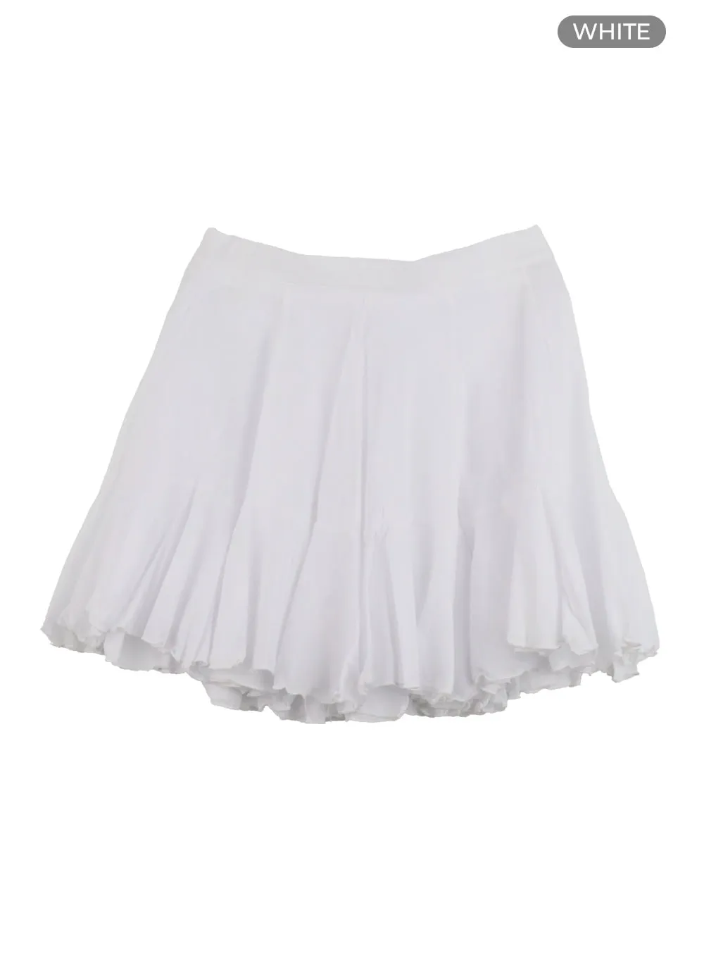 A-Line Ruffle Mini Skirt CA430