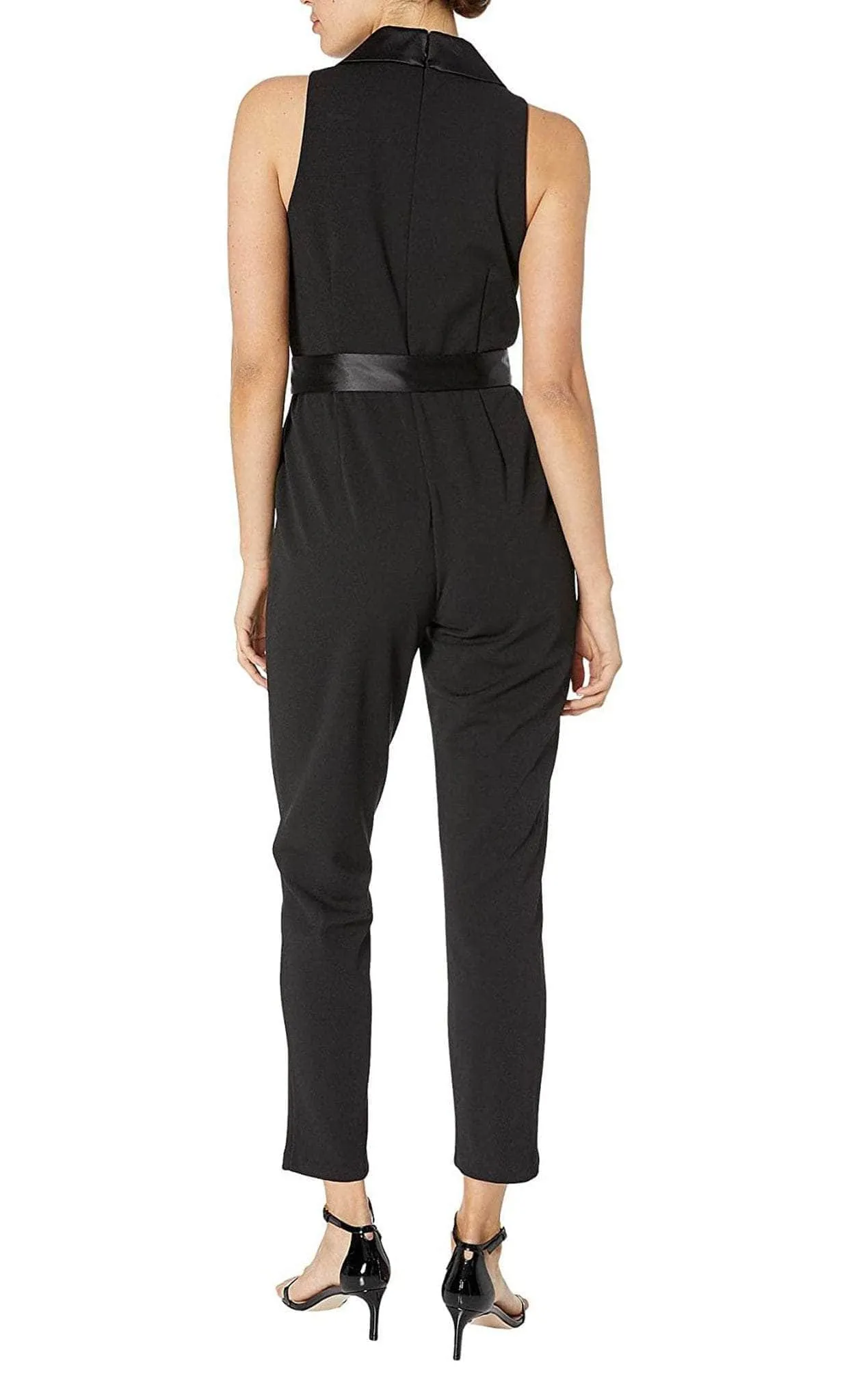 Adrianna Papell AP1D102894 - Sleeveless Lapel Collar Pantsuit