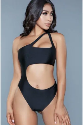 Asymmetrical  One Shoulder Swimsuit