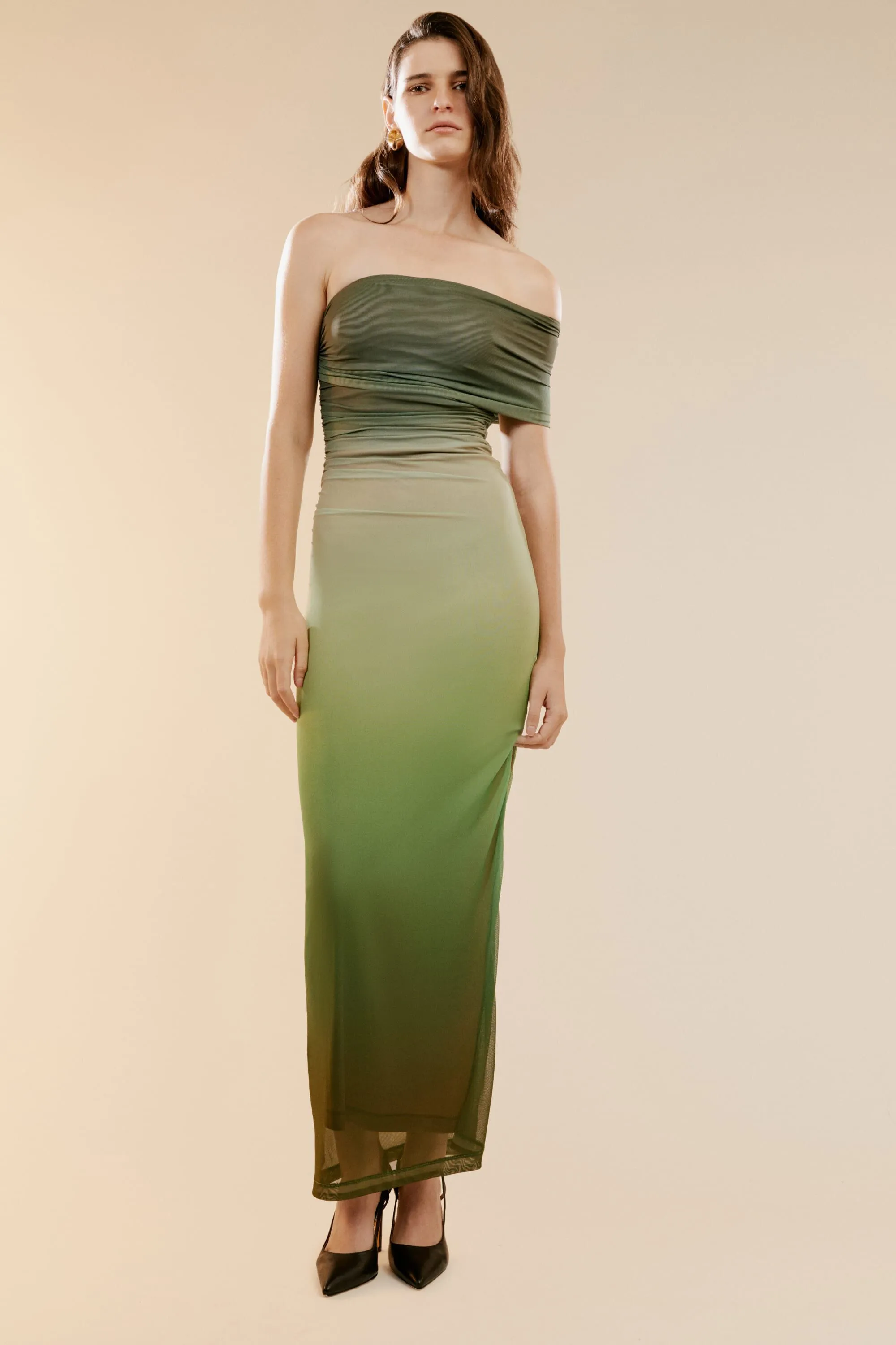 Aurelia Maxi Dress - Green Ombre