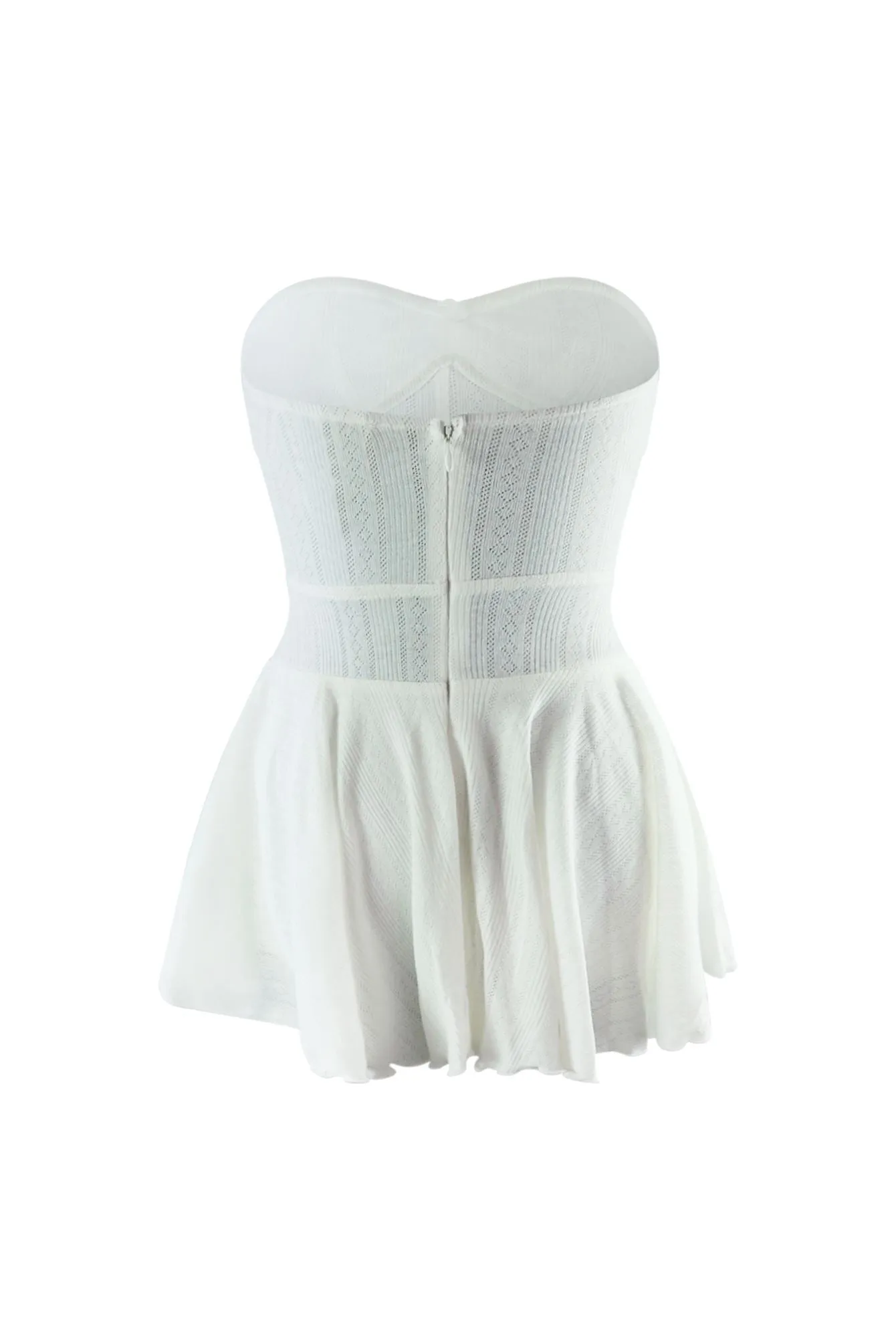 Balletcore Flare Tube Corset Mini Dress