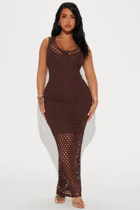 Beach Breeze Maxi Dress - Chocolate