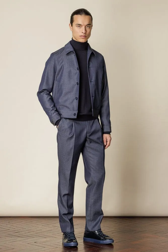 Blouson Set - Denim Wool Gabardine