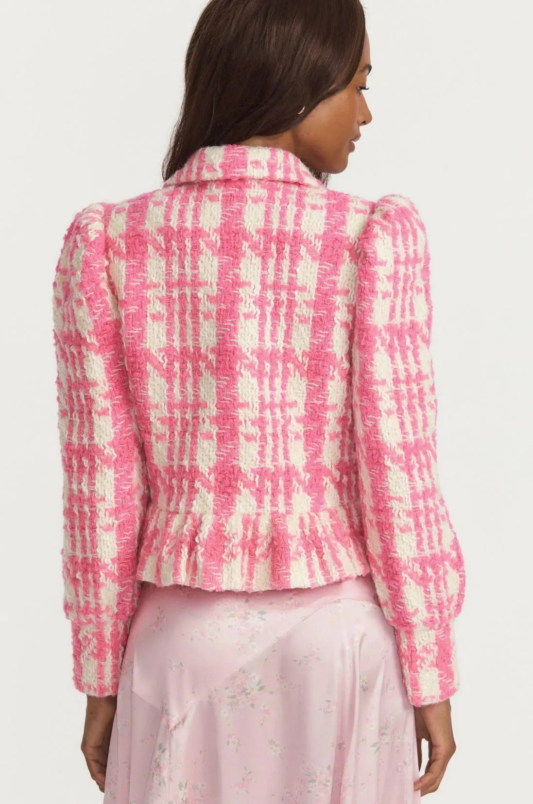 Braelynn Crop Jacket in Majestic Pink