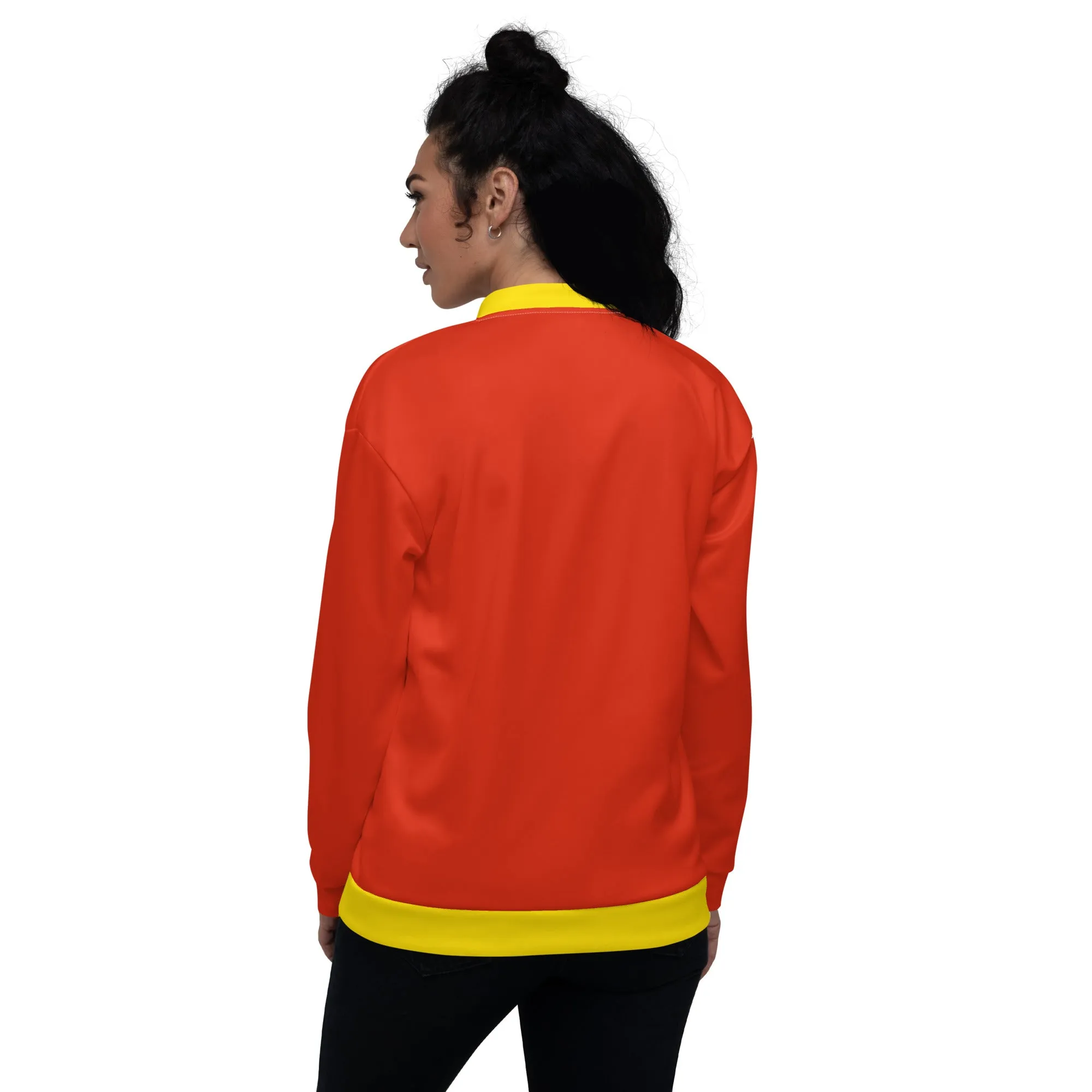 Chinese Jacket With The Flag Of China / Unisex Bomber Jacket