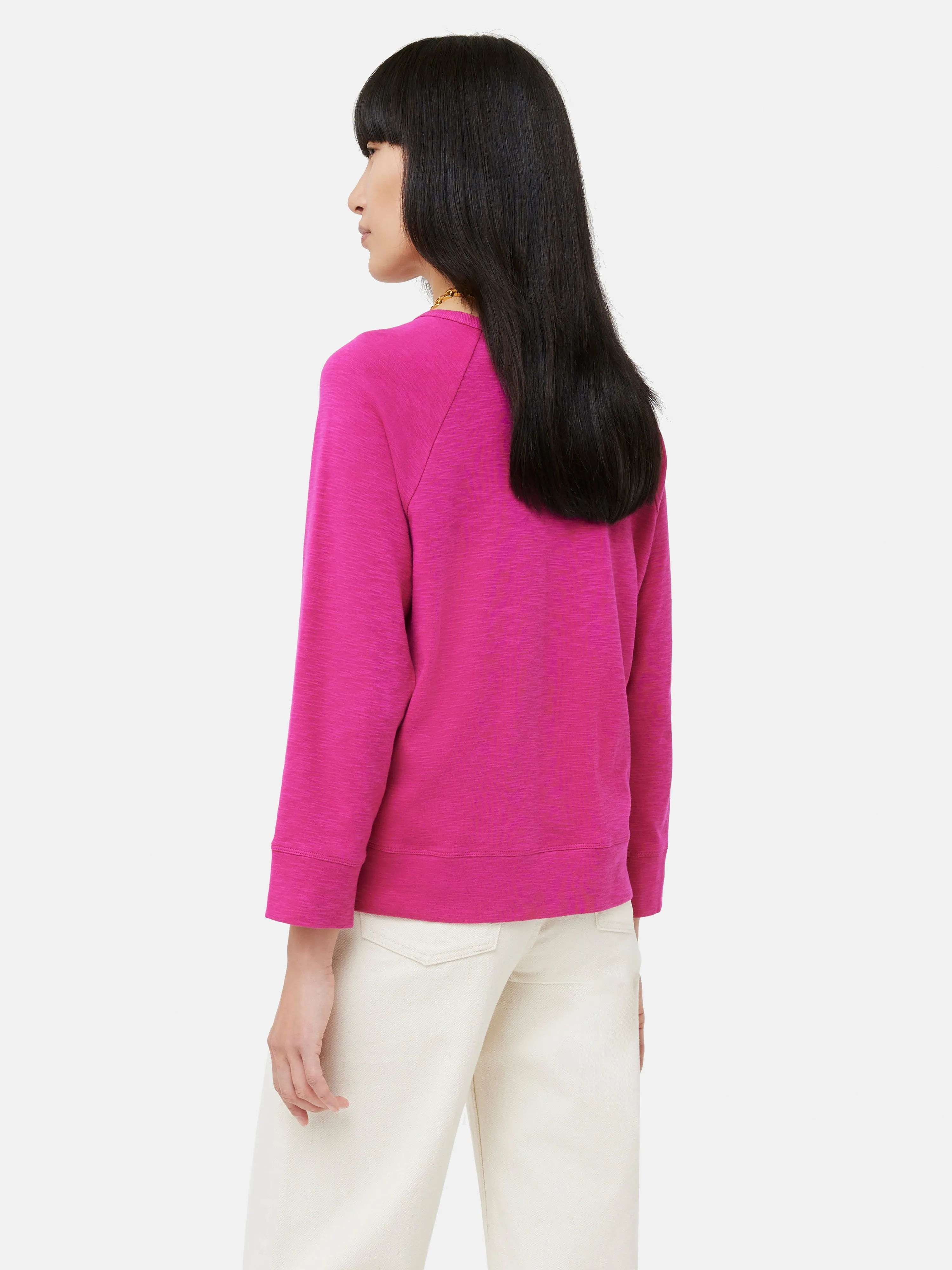 Cotton Luxe Raglan Tee | Pink