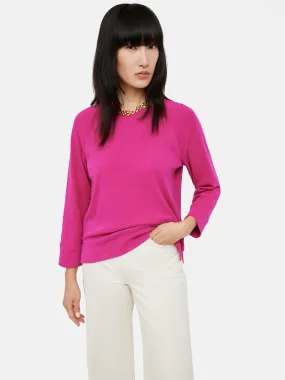 Cotton Luxe Raglan Tee | Pink