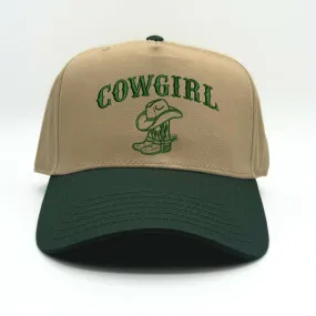 Cowgirl Baseball Hat - 5 Panel Baseball Cap