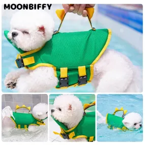 Cute Dog Life Jacket Sport Safety Rescue Vest Dog Clothes In Pool Adjustable Vests Puppy Float Swimming Suit for All Pet Dogs