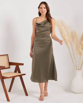 Daphne Dress-Khaki