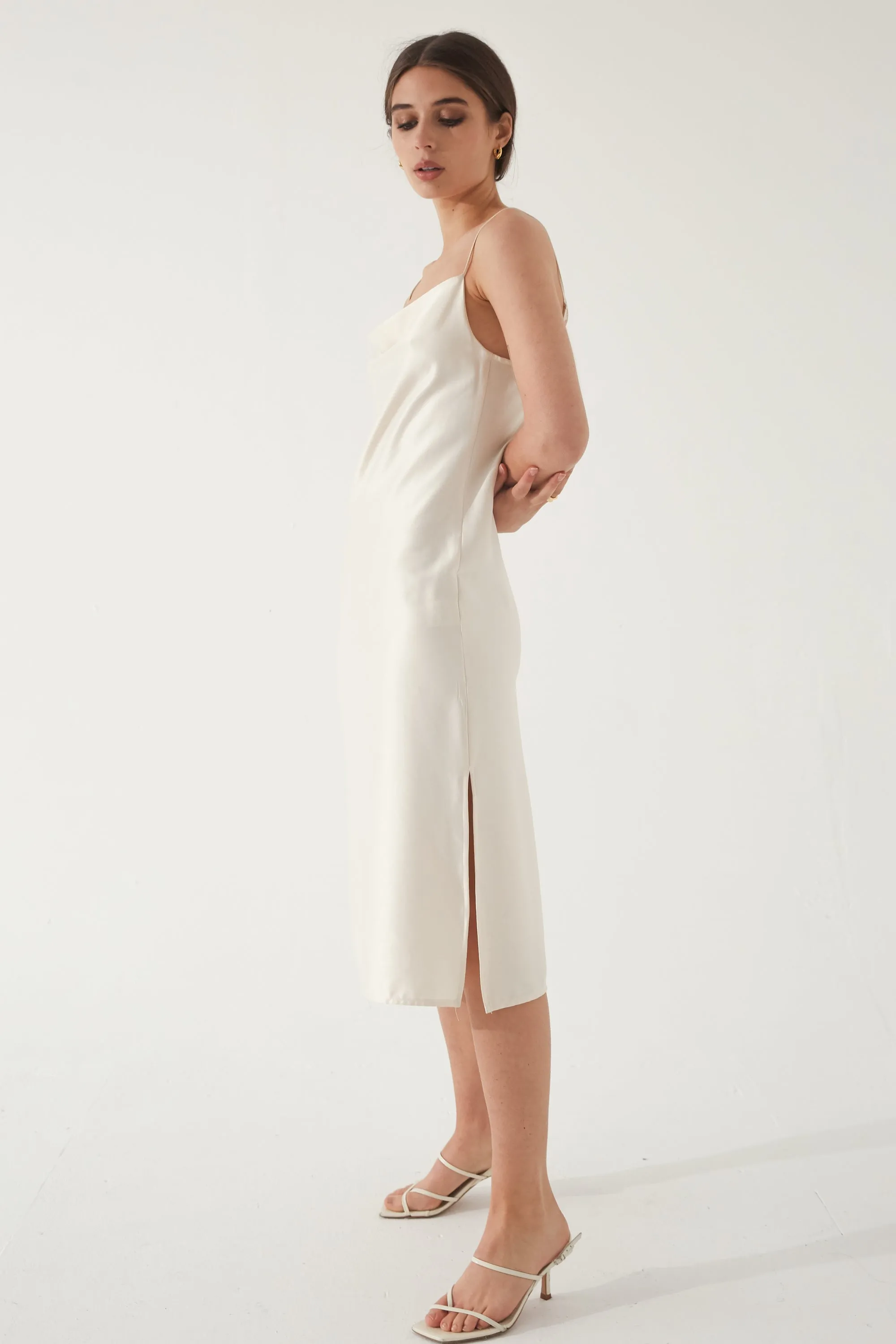 Draped Slip Dress