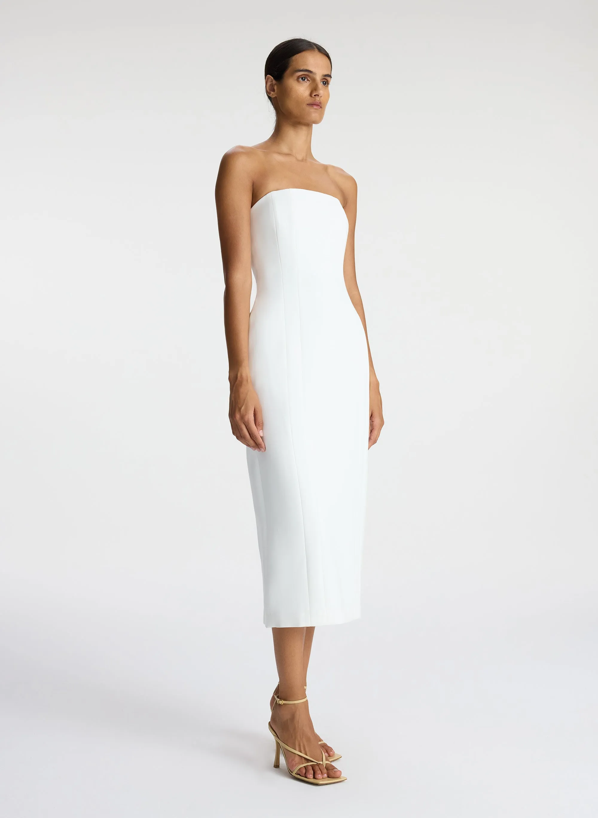 Elizabeth Strapless Midi Dress