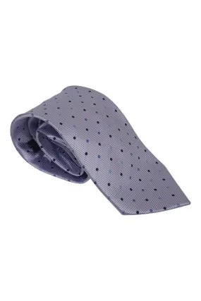 F&F Silk Tie Lilac with Polka Dot Repeat (60.5")