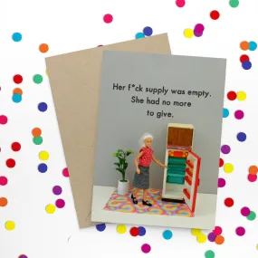  F*ck Supply  Greeting Card