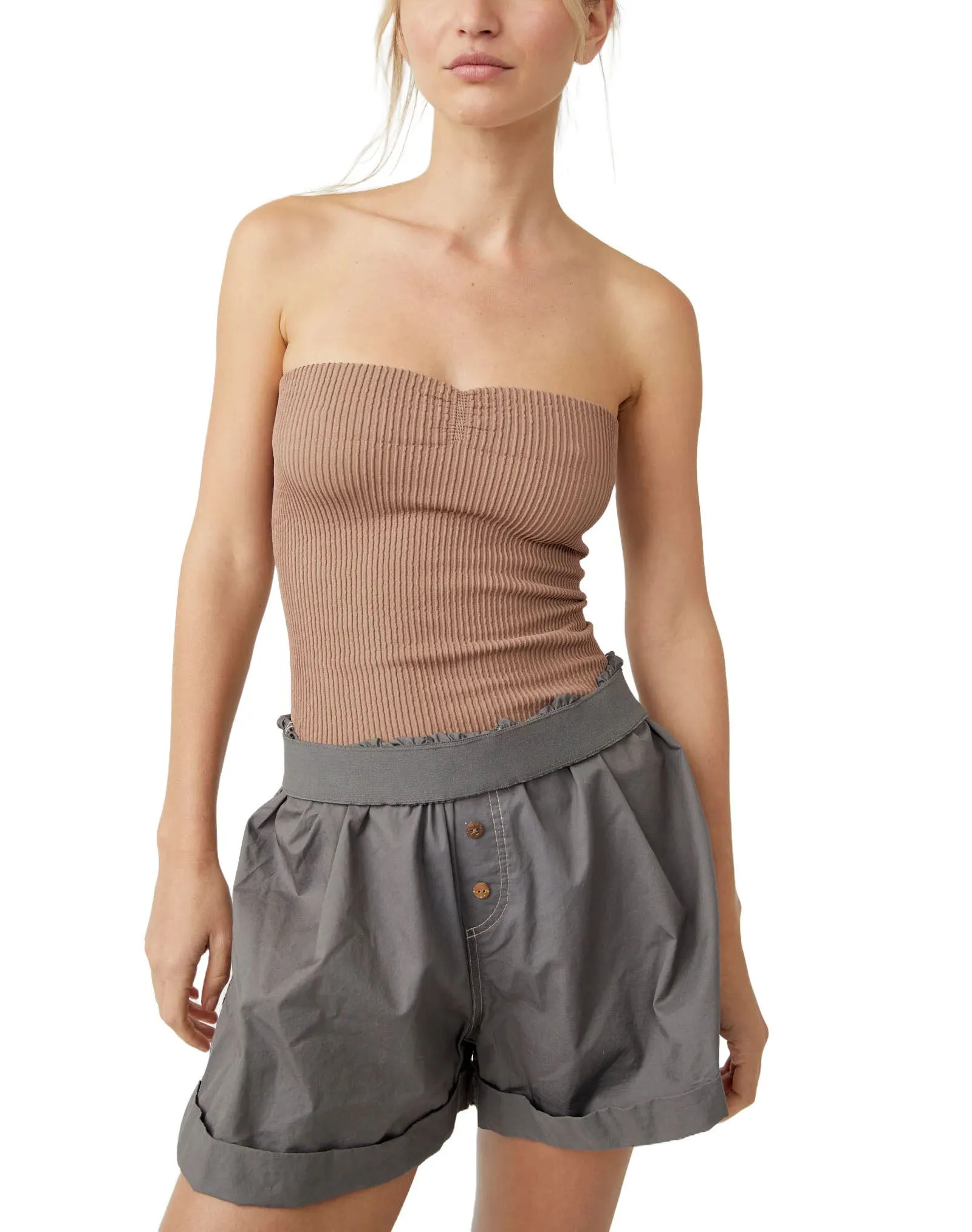 Free People Ribbed Seamless Tube Top