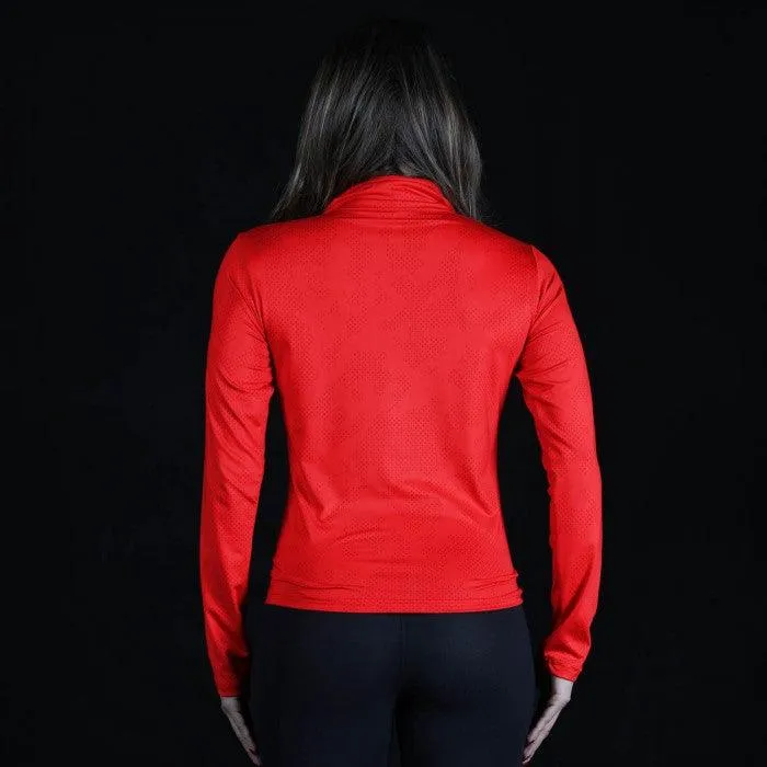 GymX Crimson Red 1/4th Zip Pullover- Athena Series- Sale