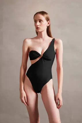 Holiday One-Shoulder Swimsuit