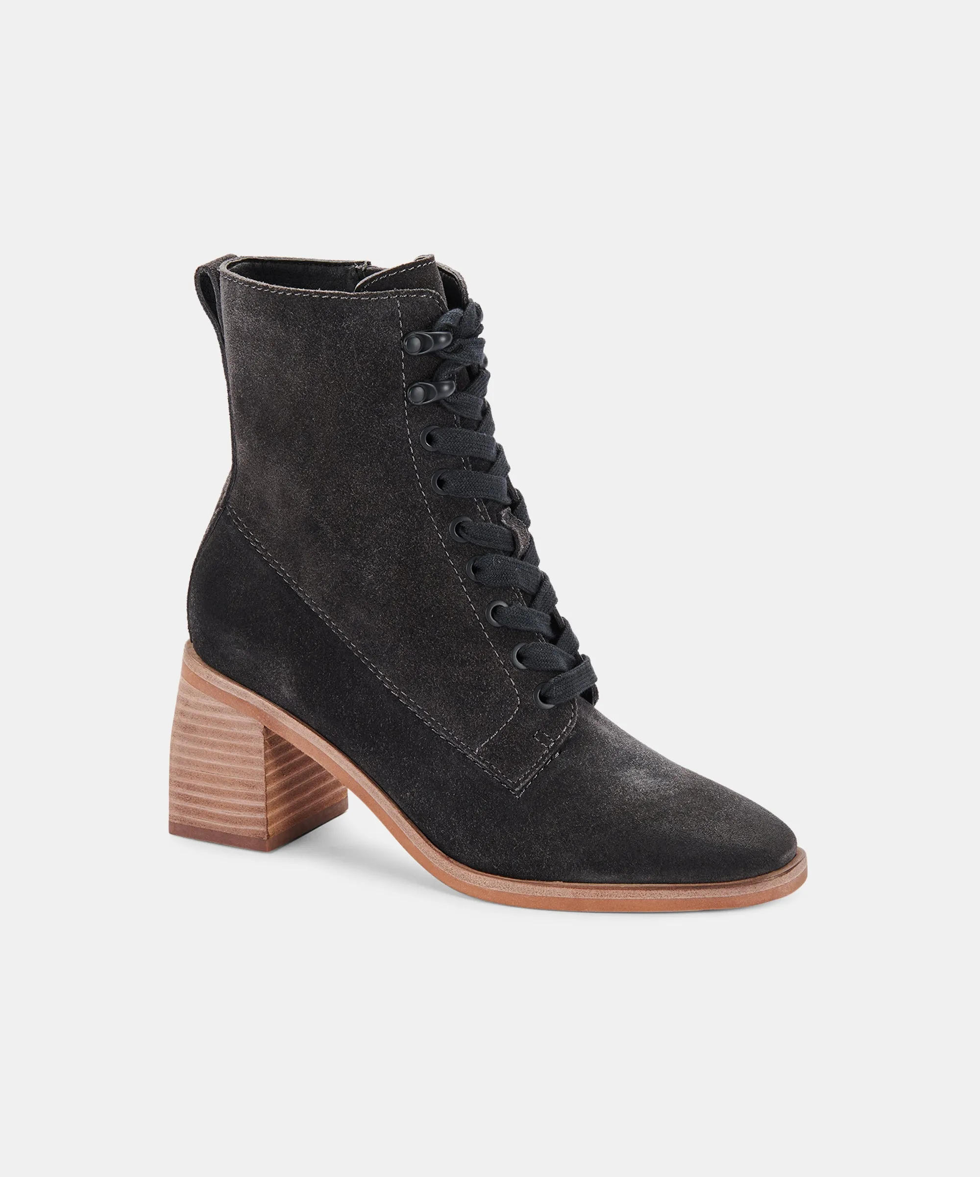 IDEN BOOTIES ANTHRACITE SUEDE re:vita