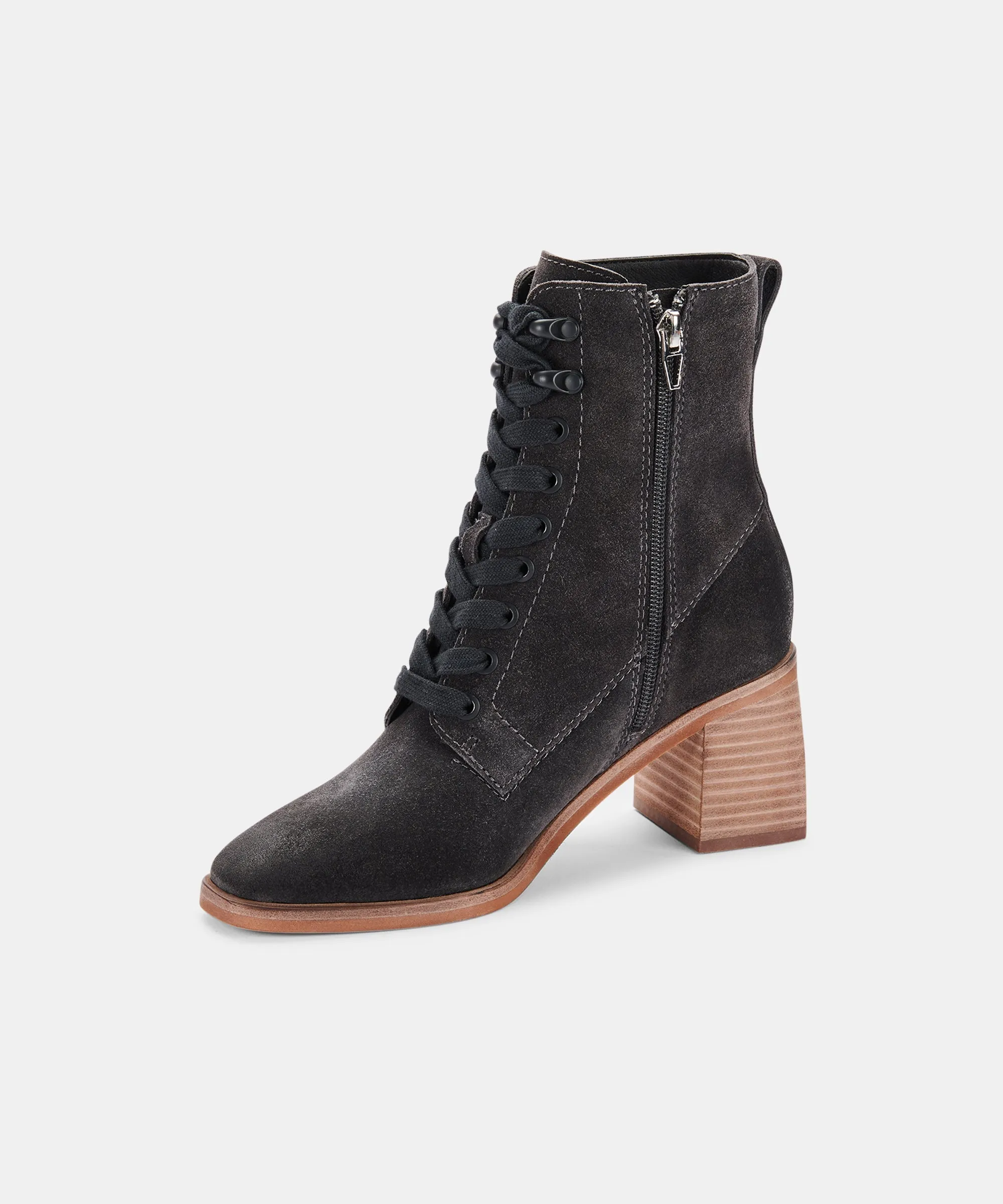 IDEN BOOTIES ANTHRACITE SUEDE re:vita