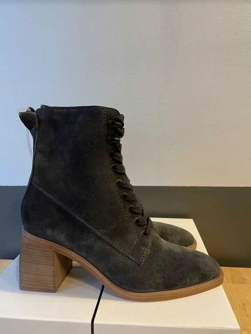 IDEN BOOTIES ANTHRACITE SUEDE re:vita