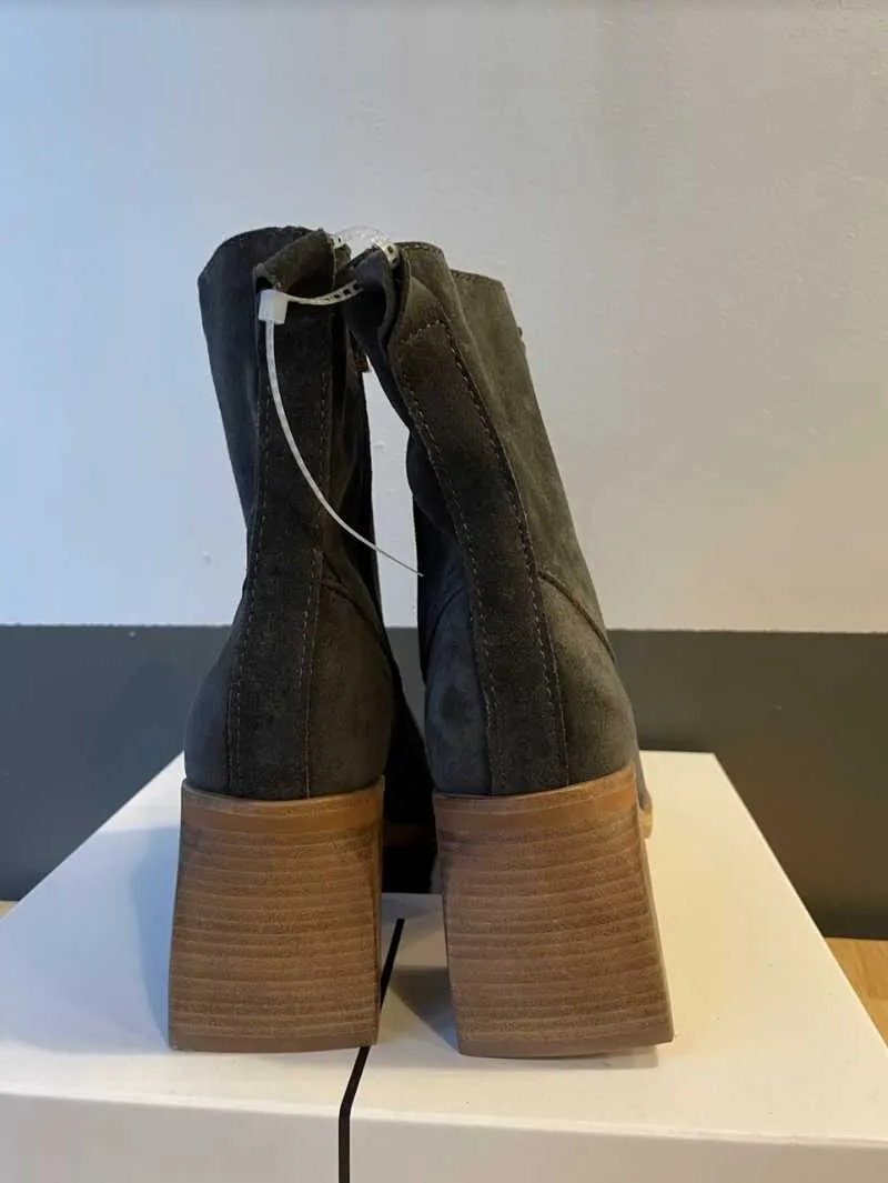 IDEN BOOTIES ANTHRACITE SUEDE re:vita