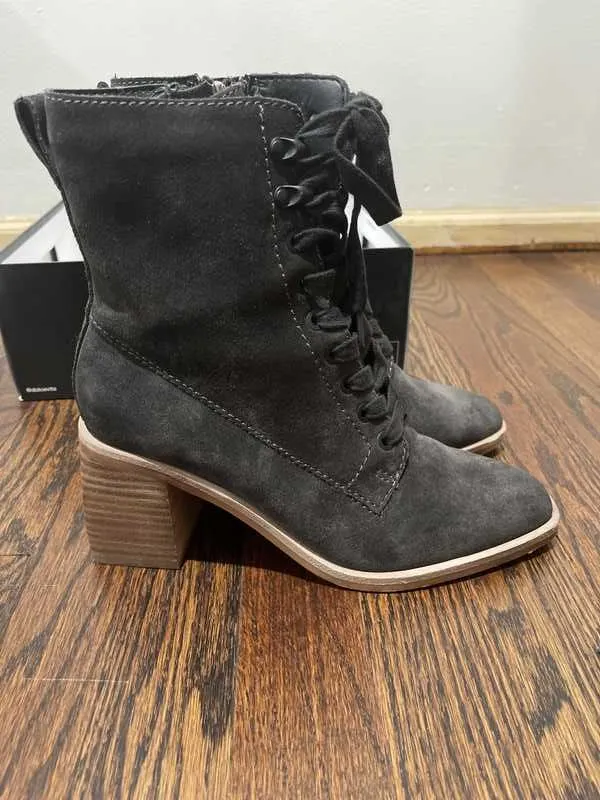 IDEN BOOTIES ANTHRACITE SUEDE re:vita