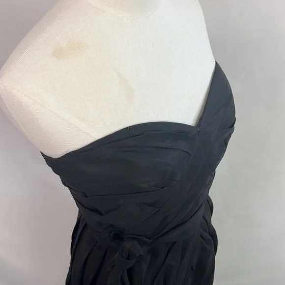 NWT Marc Jacobs Black Strapless Pleated Dress