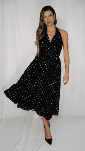 Olive Polka Dot Dress