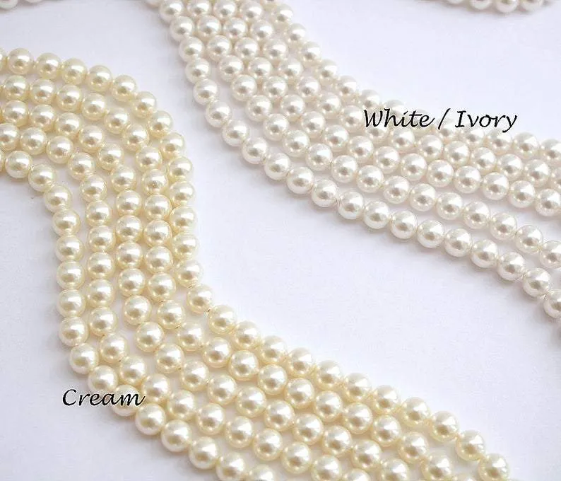 Pearl Backdrop Wedding Necklace-Ava