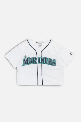 Rework Crop Seattle Mariners MLB Jersey - S