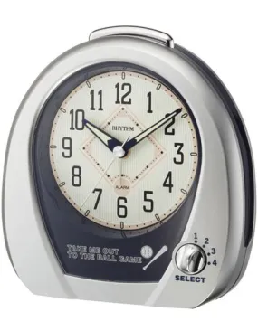 Rhythm Baseball Alarm Clock - Four Melodies - Baseball Diamond Dial