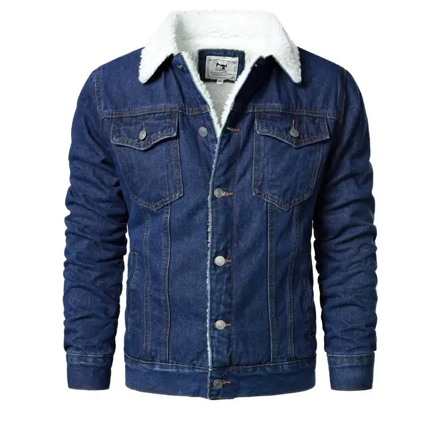 Sherpa Lined Denim Jacket Button Down