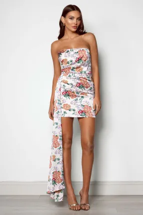 Silias Dress - Orange Floral