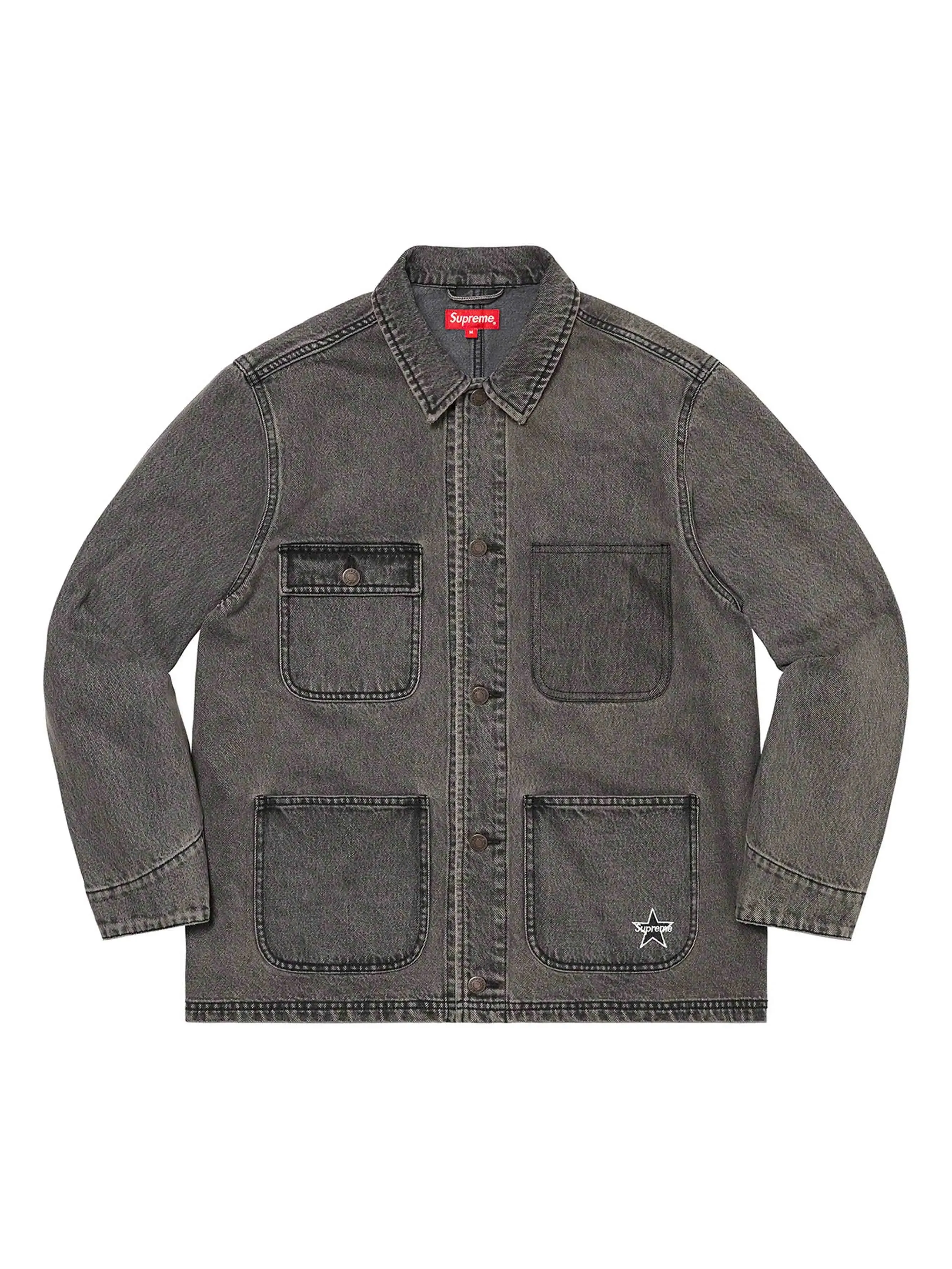 Supreme Denim Chore Coat Black