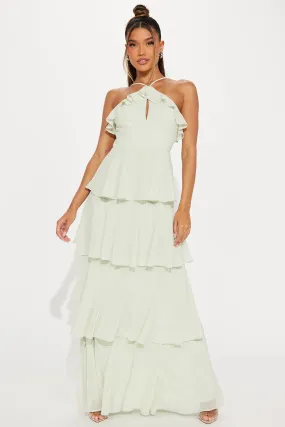 Tabitha Chiffon Maxi Dress - Sage