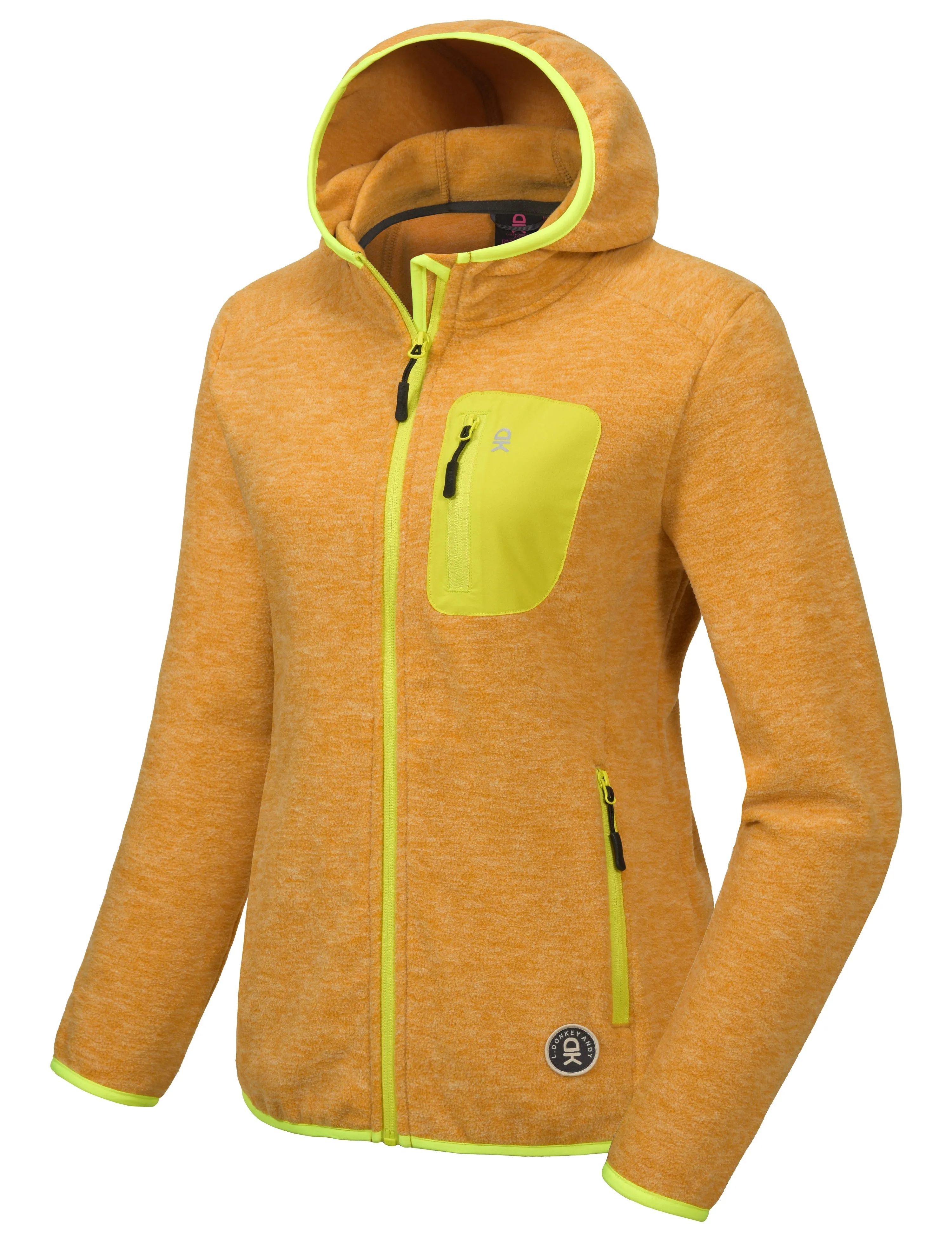 Women's Lightweight Warm Polar Fleece Running Hooded Jacket